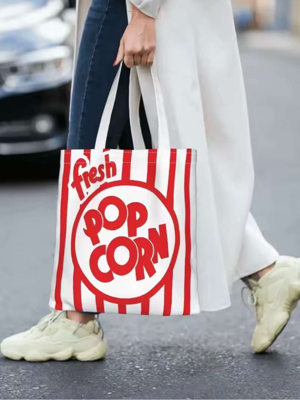Fresh Popcorn Canvas Tote